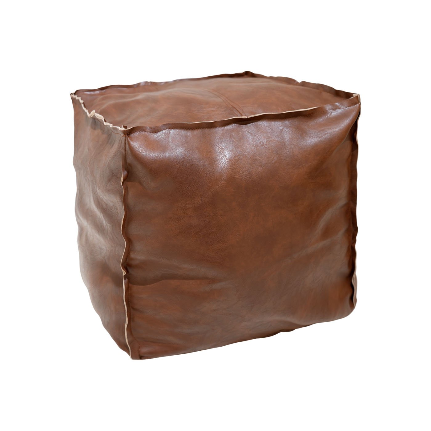 The Classic Cube Storage Ottoman - Brown